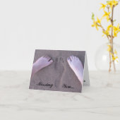 Carte Vous Manquez... (Fleur jaune)