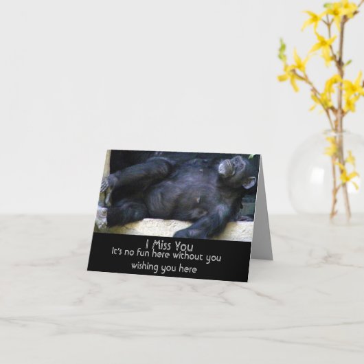 Carte Vous manquez_ (Fleur jaune)