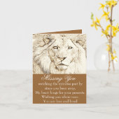 Carte Vous manquez_ (Fleur jaune)