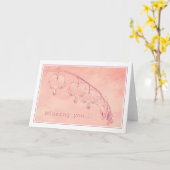 Carte Vous manquez... (Fleur jaune)