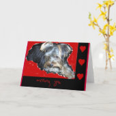 Carte Vous manquez (carte de voeux) (Fleur jaune)