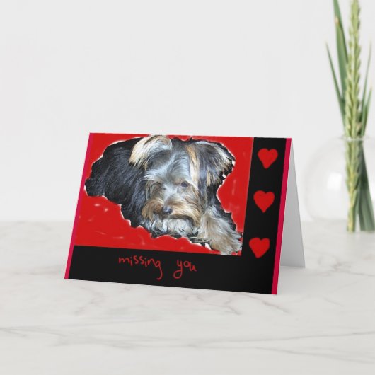 Carte Vous manquez (carte de voeux) (Devant)
