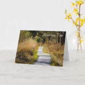 Carte Vous manquez, chemin vers la paix (Fleur jaune)