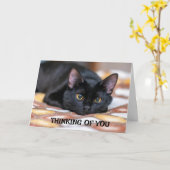 CARTE *VOUS MANQUEZ DE VOUS/PENSEZ À VOUS AUSSI* (Fleur jaune)
