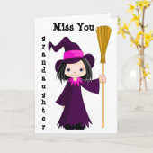 CARTE VOUS MANQUEZ ***GRAND-FILLE** HEUREUX/AMUSANT HALL (Fleur jaune)