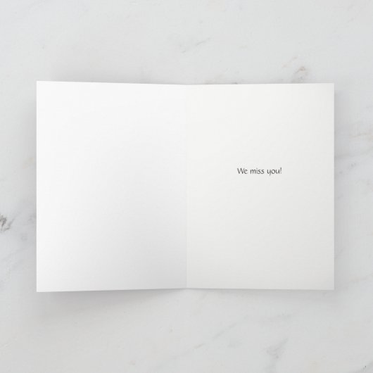 Carte Vous manquez Je vous manque mignon chien et chat d (Intérieur)