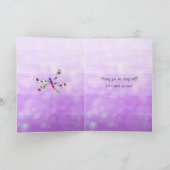 Carte Vous manquez, la Dame de Whimsical et l'amitié des (Intérieur)