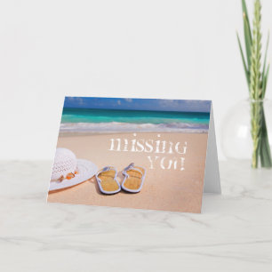 Carte Vous Manquez La Scène De Plage