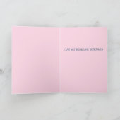 Carte Vous Manquez Pastel Floral Jolie Fille (Intérieur)