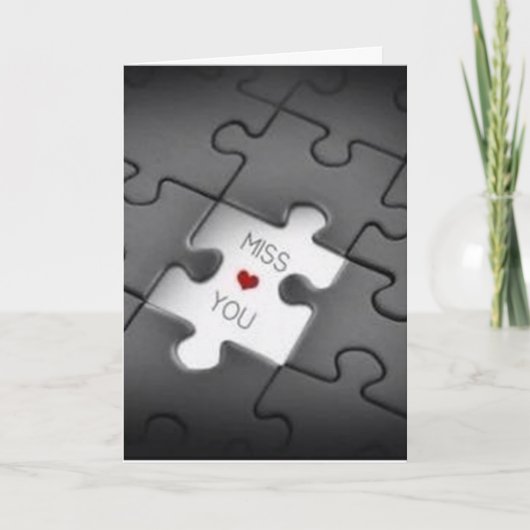 CARTE **VOUS MANQUEZ** PLUS QUE VOUS NE POURRIEZ LE SAVO (Devant)