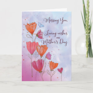 Carte Vous manquez sur la Fête des mères Amour avec cart