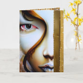 Carte Vous Manquez Terriblement (Fleur jaune)