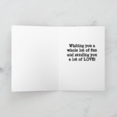 CARTE VOUS MANQUEZ ***VOUS AIMEZ** JOUR D'ANNIVERSAIRE (Intérieur)