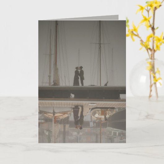 Carte : vous manquez / vous quittez (Fleur jaune)