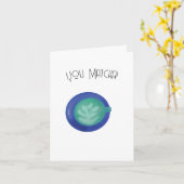 Carte Vous Matcha (Fleur jaune)