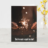 Carte Vous m'avez envoyé un sort (Fleur jaune)