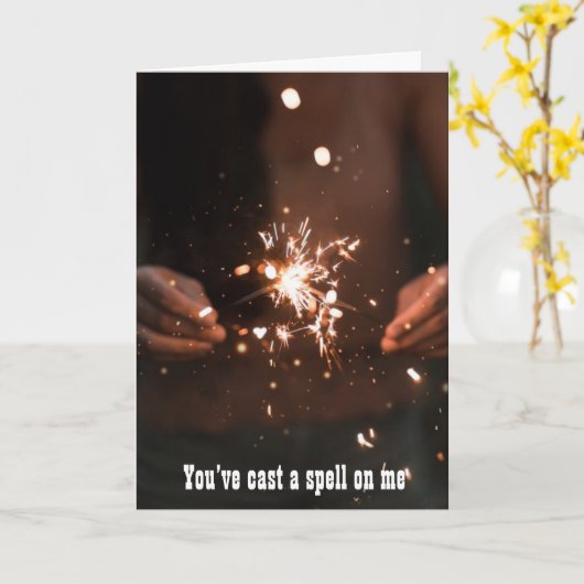 Carte Vous m'avez envoyé un sort (Fleur jaune)