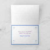 Carte Vous m'avez eu à Meow Happy Anniversary Cute Cat (Intérieur)