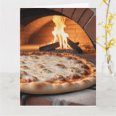 CARTE VOUS M'AVEZ EU À PIZZA ROMANRIC GREETING CARD (Fleur jaune)