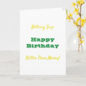 Carte Vous me devez un billet de dix livres (Fleur jaune)