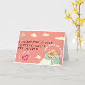 Carte Vous me faites fleur de la Saint-Valentin (Fleur jaune)