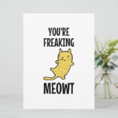 Carte Vous me faites flipper chat (Debout devant)