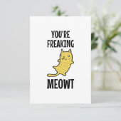 Carte Vous me faites flipper chat  (Debout devant)