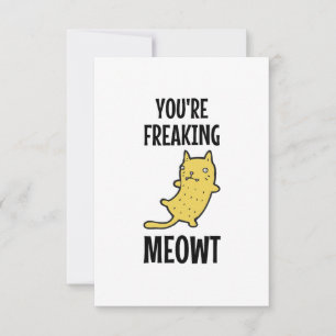 Carte Vous me faites flipper chat 