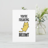 Carte Vous me faites flipper chat (Debout devant)