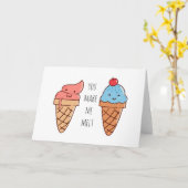 Carte Vous Me Faites Fondre Funny Saint-Valentin (Fleur jaune)