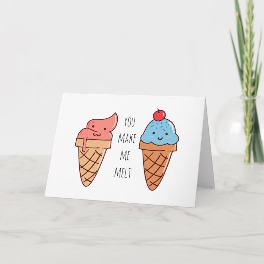 Carte Vous Me Faites Fondre Funny Saint-Valentin (Devant)