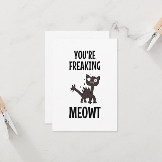 Carte Vous Me Faites Freaker Card (Devant/Arrière en situation)