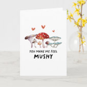 Carte Vous Me Faites Sentir Champignons (Fleur jaune)