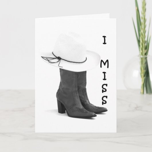 CARTE VOUS ME MANQUEZ À L'ANNIVERSAIRE ET CHAQUE JOUR (Devant)