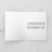 Carte Vous me manquez Gabarit de photo en gros plan de l (Intérieur)