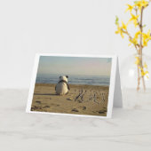 Carte "Vous me manquez" Panda (Fleur jaune)