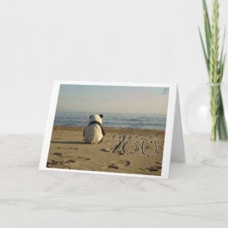 Carte "Vous me manquez" Panda