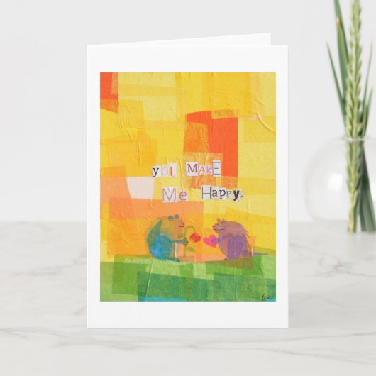 Carte Vous me rendez heureux (Devant)