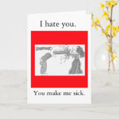 Carte Vous me rendez malade (Fleur jaune)