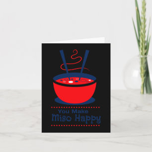 Carte Vous me rendez si heureux Nourriture asiatique Sai