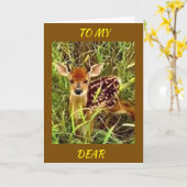 CARTE VOUS M'ÊTES CHER «CARTE D'ANNIVERSAIRE» (Fleur jaune)