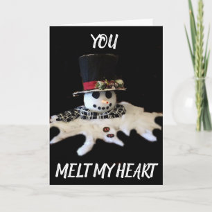 CARTE VOUS **METTEZ MON COEUR** NOËL AMOUR
