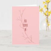 Carte Vous M'Inspire (Fleur jaune)