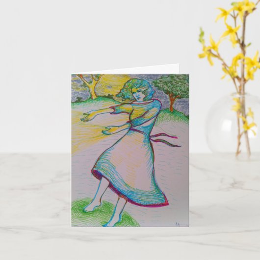 Carte Vous M'Inspire (Femme) (Fleur jaune)