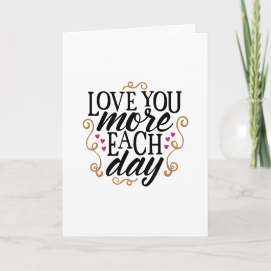 CARTE VOUS MONTRER TOUT MON AMOUR  *CÉLÉBRER NOTRE ANNIV (Devant)