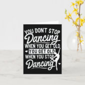 Carte Vous n'arrêtez pas de danser quand vous obtenez de (Fleur jaune)