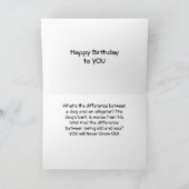 CARTE VOUS N'AUREZ JAMAIS DE VIEILLE DIT FUNNY GATOR (Intérieur)