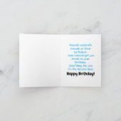 Carte Vous n'avez pas 40 ans, vous avez trente-dix ans,  (Intérieur)