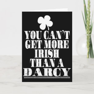 Carte Vous ne pouvez pas être plus Irlandais qu'une fami