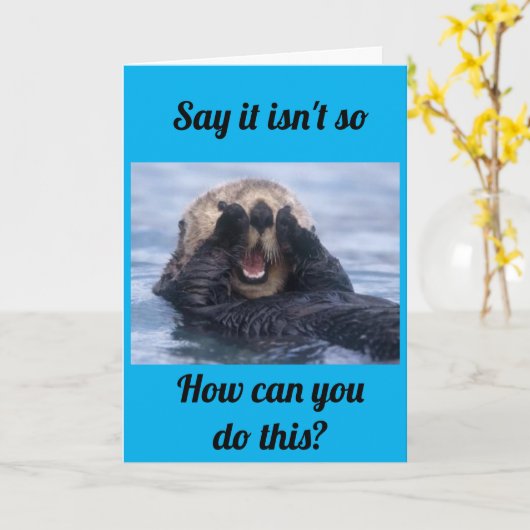 CARTE VOUS NE POUVEZ TOUT SIMPLEMENT PAS DÉPLACER NON NO (Fleur jaune)